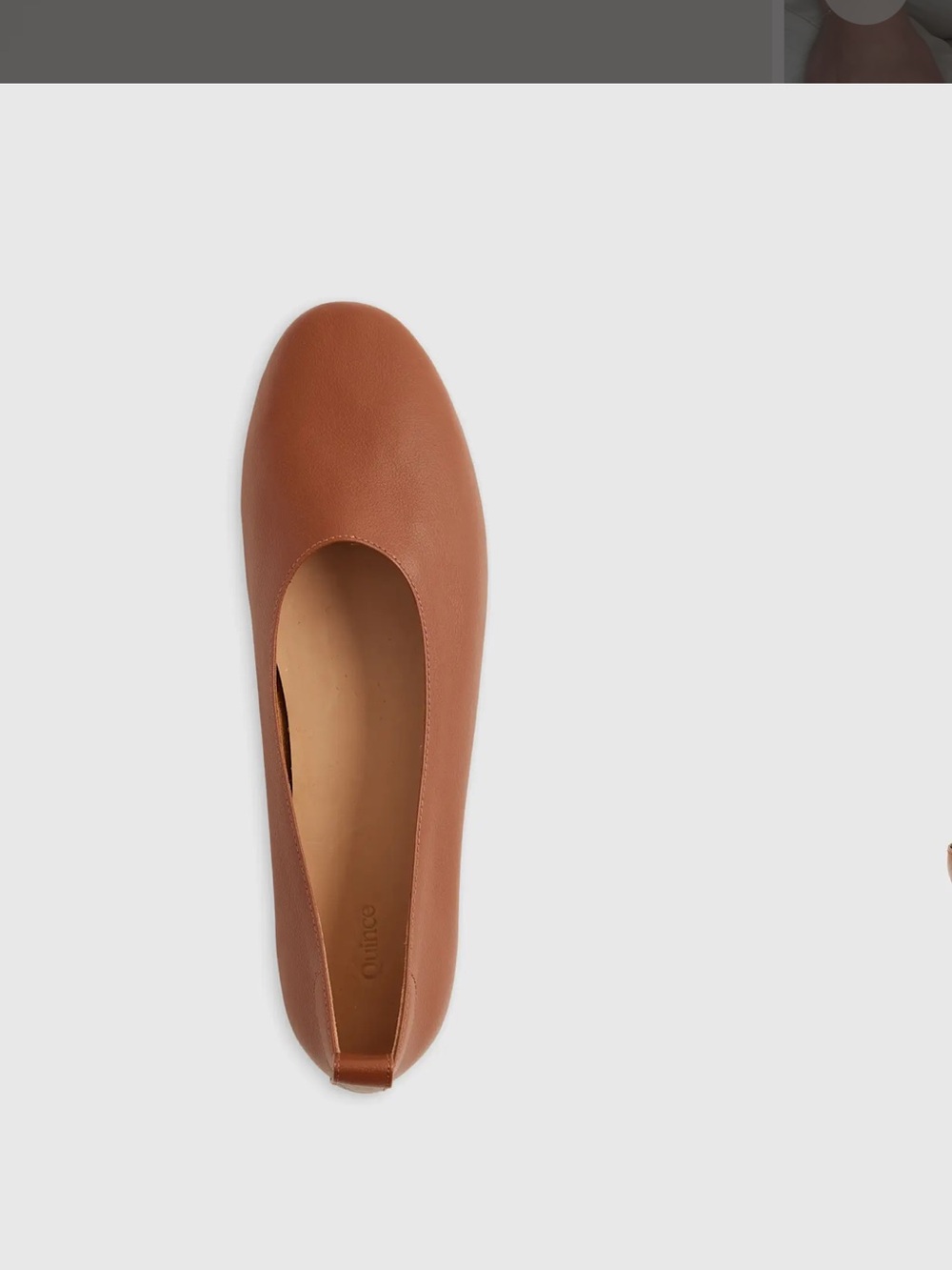 Quince Italian Leather Glove Flat in Cognac | Sz. 9.5